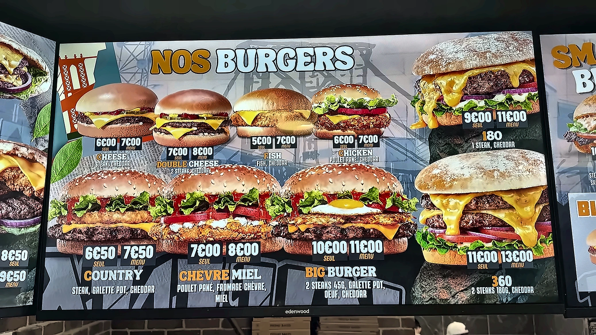 Photo du panneau burgers de Brooklyn Street Food