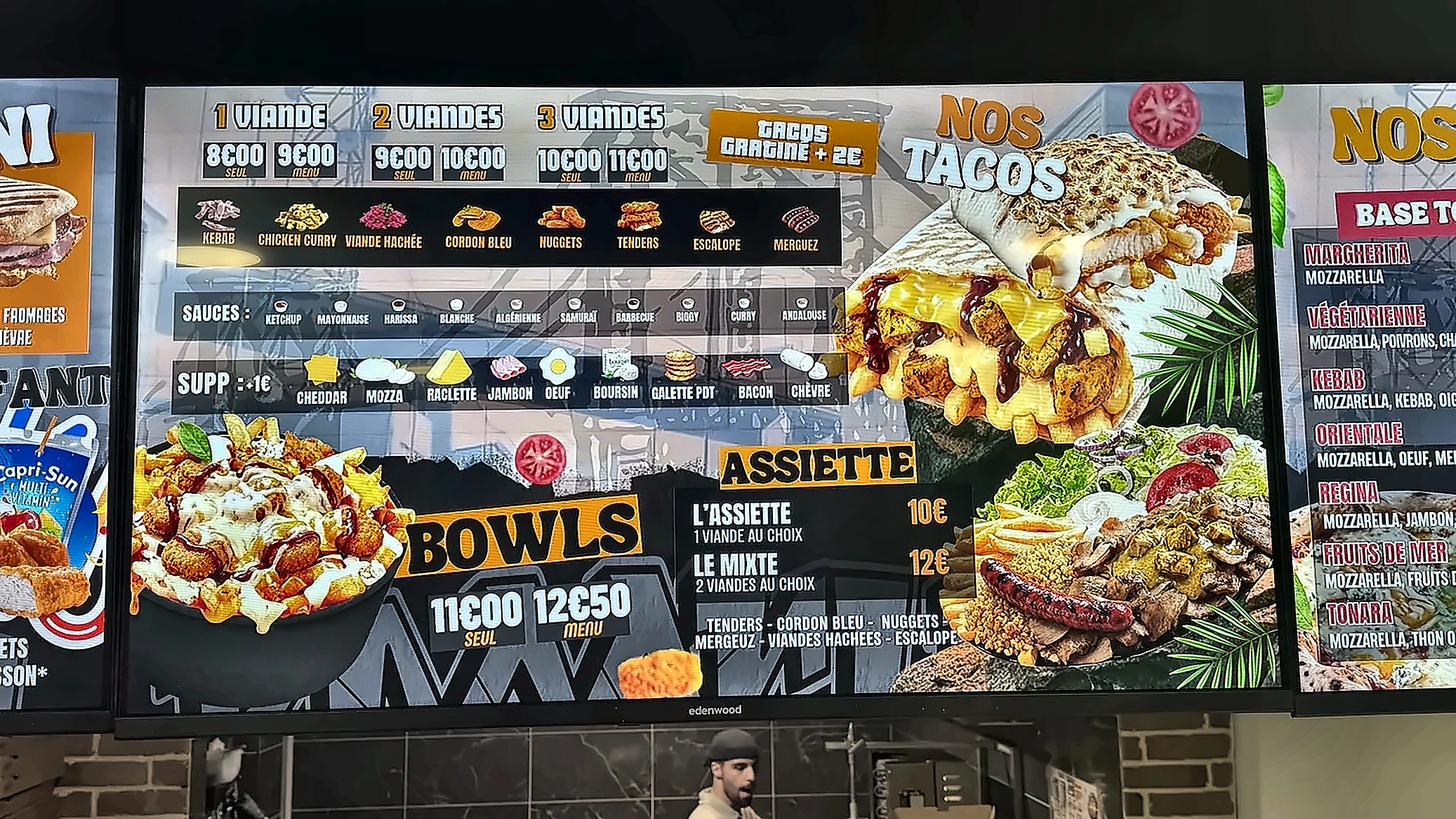Photo du panneau tacos, bowls & assiettes de Brooklyn Street Food
